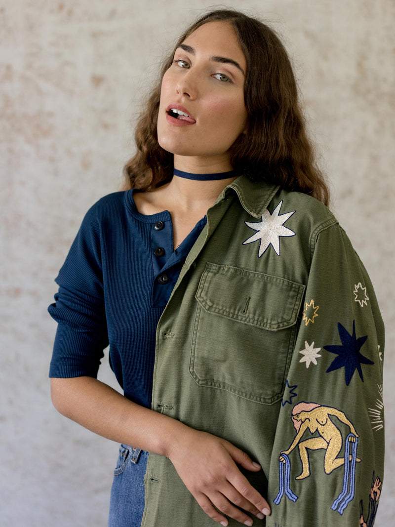 Major Arcana Embroidered Jacket - Bliss And Mischief