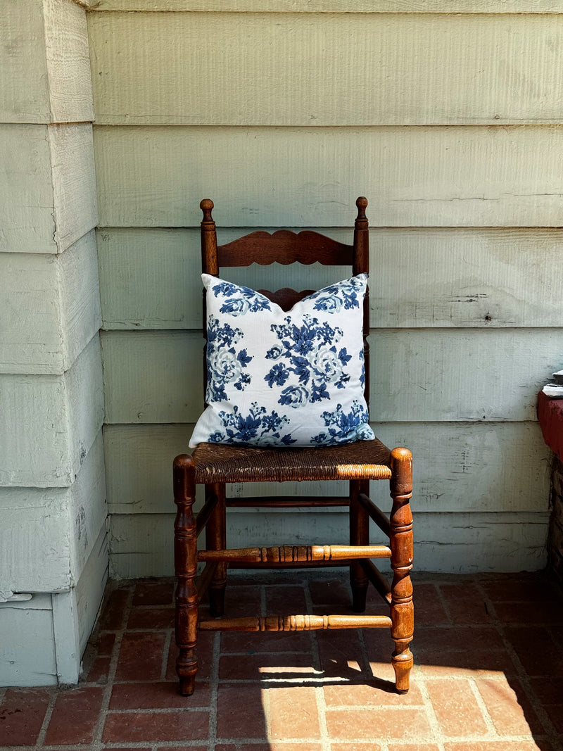 Throw Pillow, Market Blue