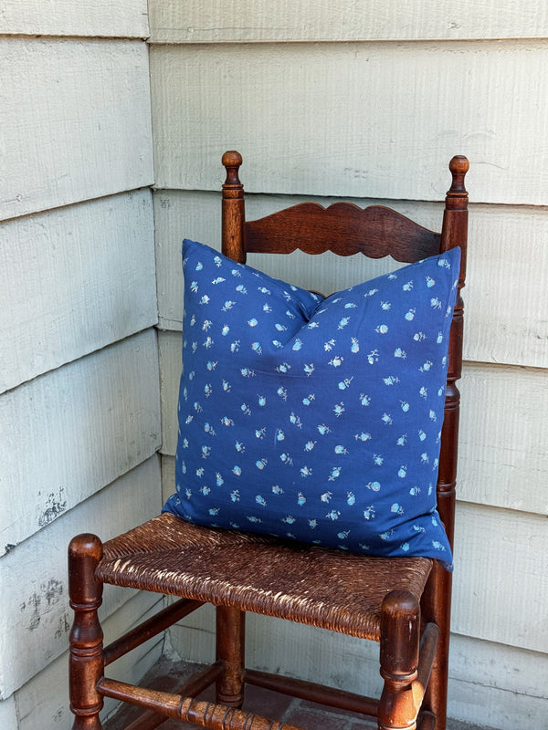 Throw Pillow, Ditsy Rose Lake