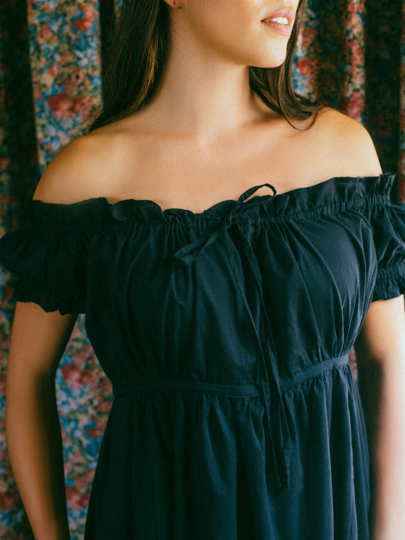 Darcy Nightgown in Black
