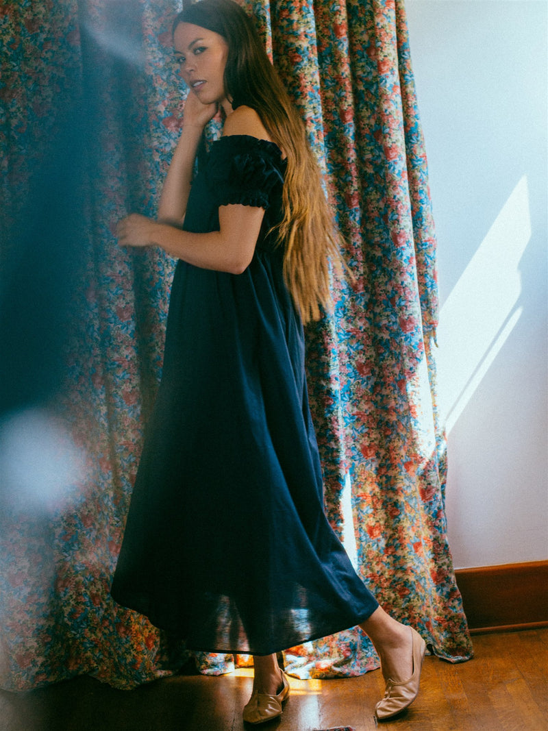 Darcy Nightgown in Black
