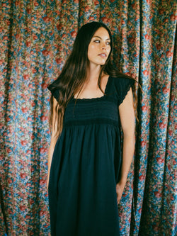 Pearl Nightgown in Black