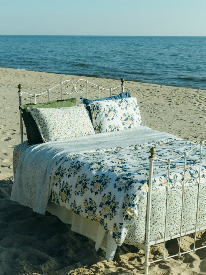 bliss and mischief Duvet Cover in Rose Blossom Hillside