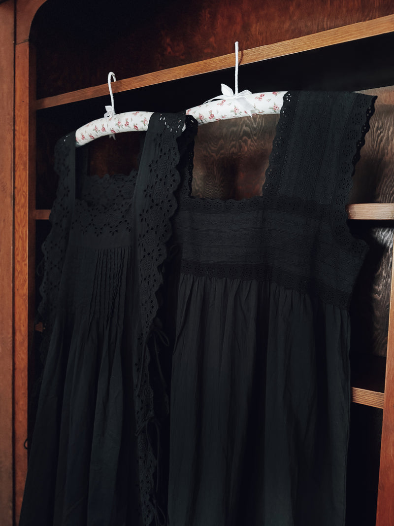 Pearl Nightgown in Black