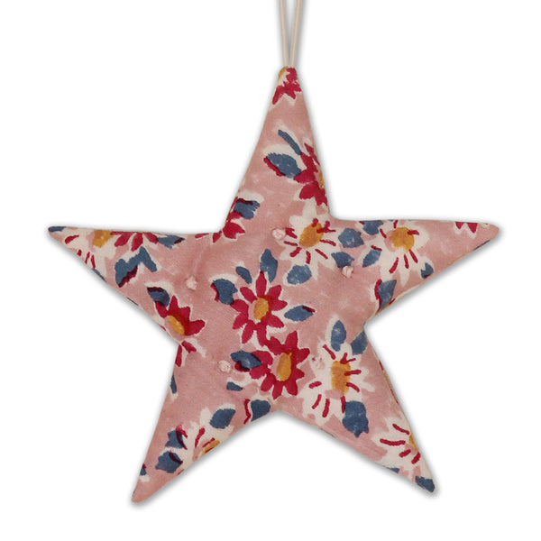Star Ornament, Daisy Peachskin