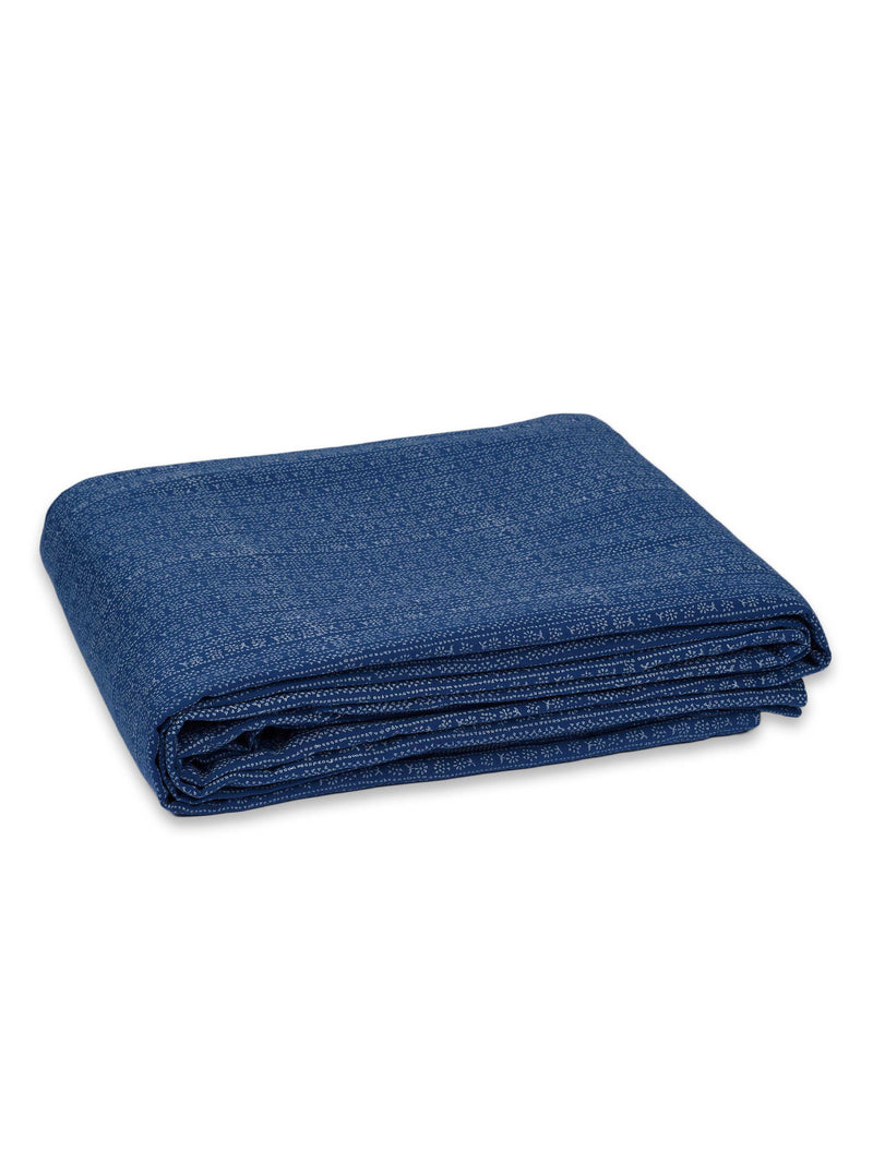 Duvet Cover in Calico Stripe Blue