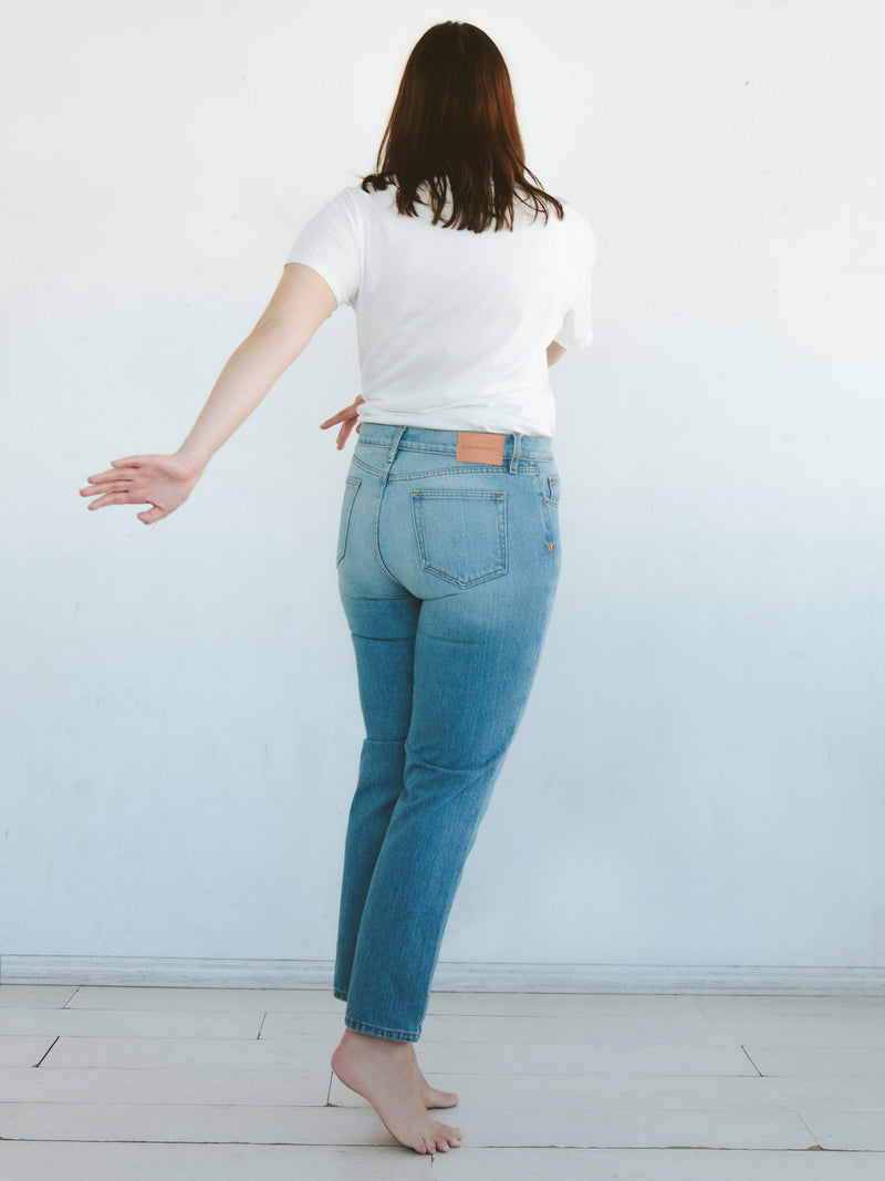 Collector Fit Denim in Medium Wash - Bliss And Mischief