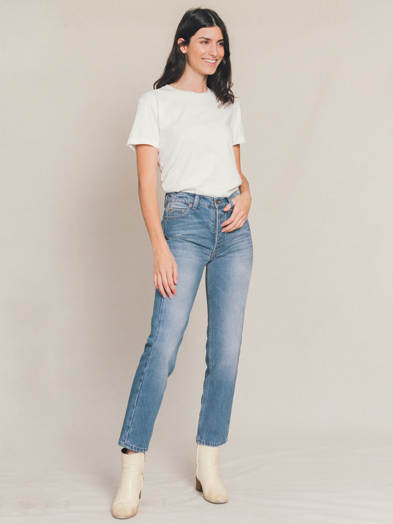 Collector Fit Denim in Medium Wash - Bliss And Mischief