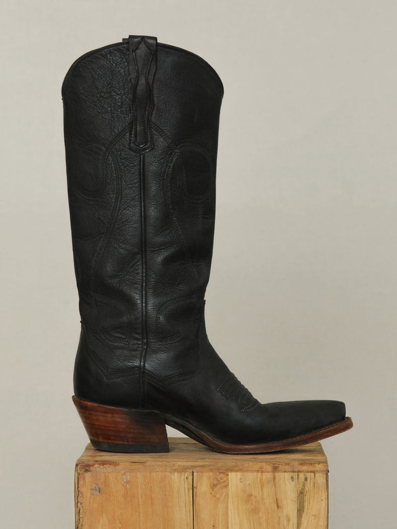 Cowboy Boots in Black - Bliss And Mischief