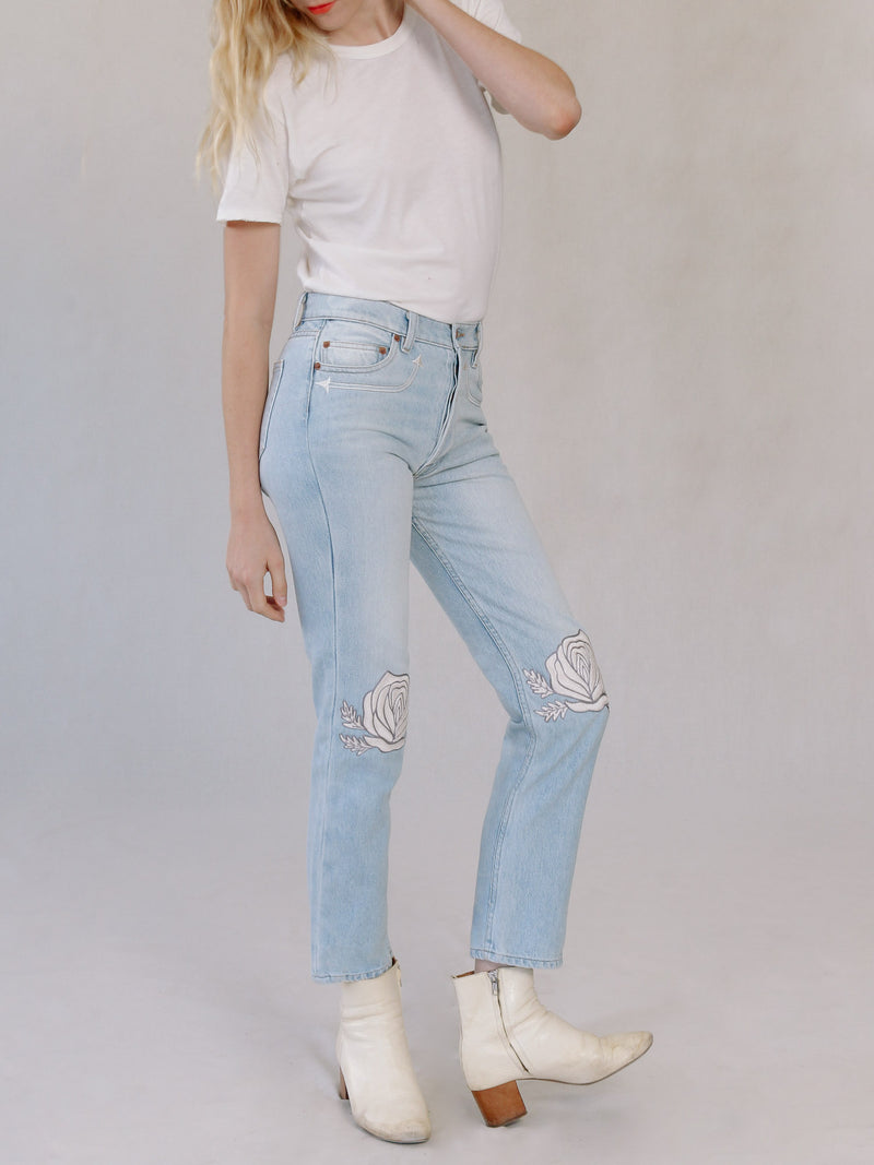 Song of the West Denim in Ivory - Bliss And Mischief
