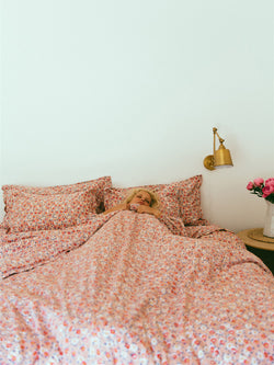 Duvet Cover in Daisy Peachskin