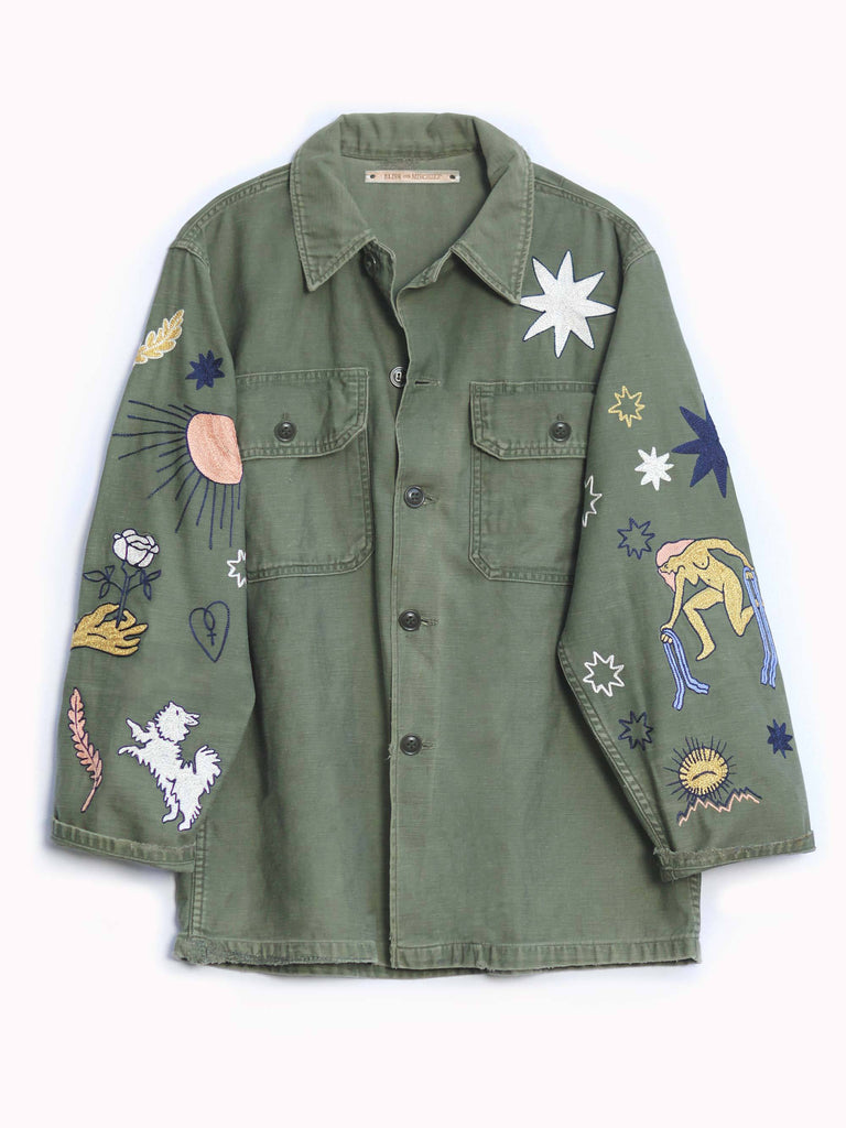 Embroidered 2024 deck jacket