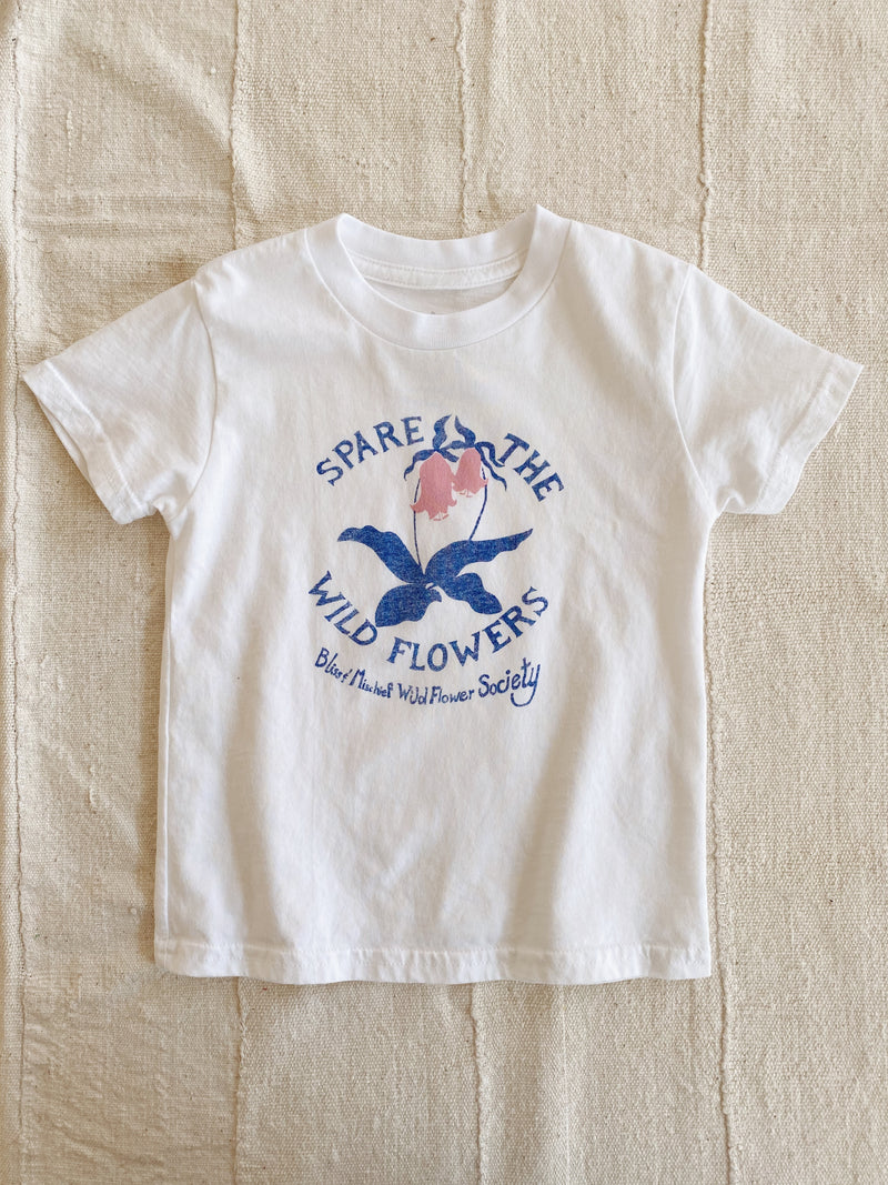 Bliss And Mischief-Spare the Wildflowers Kids Tee
