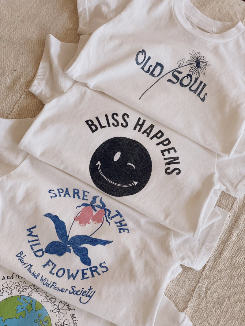 Bliss And Mischief-Old Soul Kids Tee