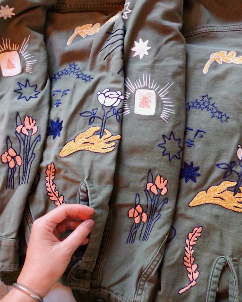 Major Arcana Embroidered Jacket - Bliss And Mischief